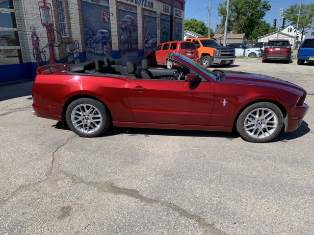 2014 Ford Mustang Premium Convertible Ruby Red ony 79,000 kms in Cars & Trucks in Winnipeg - Image 2