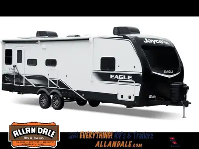 Jayco Eagle HT 312BHOK Travel Trailer Bunkhouse, Kitchen Island, Fireplace & Private Bedroom! 2026 J...