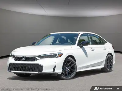 Introducing the 2026 Honda Civic Hybrid in a stunning white finish, this new sedan promises sophisti...