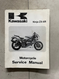 Sm314 Kaw Ninja ZX-6R  ZX600 Motorcycle Service Manual