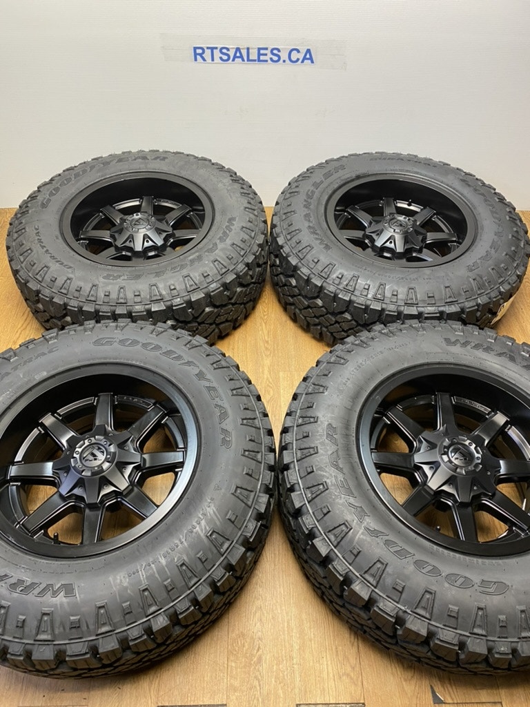 285/75/18 Goodyear Duratrac tires Fuel Rims Ford F250 F350 Tires