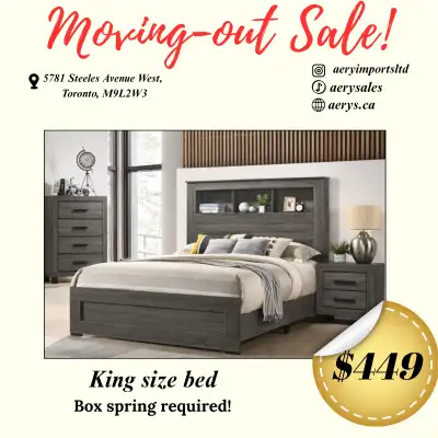 We’re moving out and it’s time to clear some space Select pieces are available now, and they won’t l...