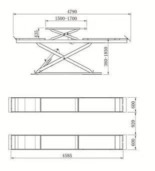 Alignment Scissor lift 9000lbs/10000lbs/12000lbs Truck/Car Hoist in Other Parts & Accessories in Moncton - Image 2