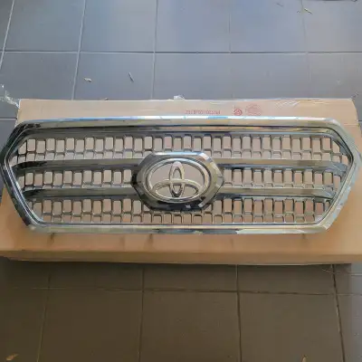 I have almost new original Chrome front Grill for 2017 Toyota Tacoma front grill for sale asking $12...