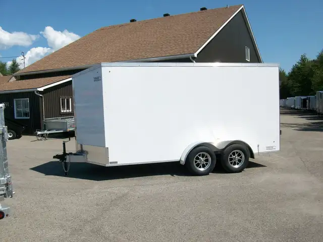 2025 Weberlane ALUMINIUM 7' X 14' V-NOSE 2 ESSIEUX A GLISSIERE C in Cargo & Utility Trailers in Laval / North Shore - Image 4