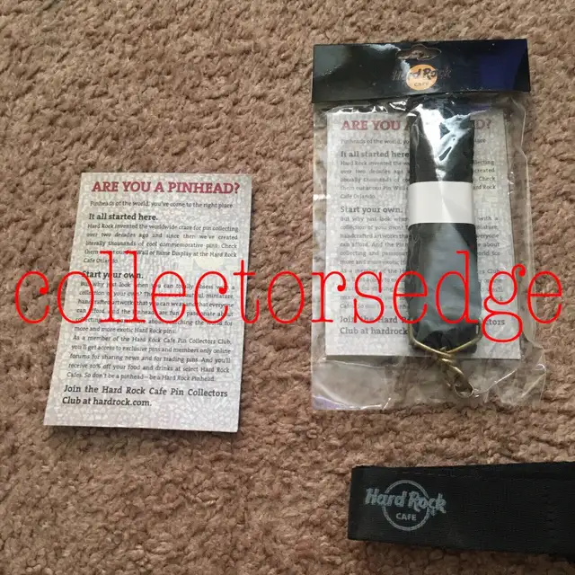 HARD ROCK CAFE - HRC PIN LANYARD WITH CLEAR HOLDER. Brand New. in Arts & Collectibles in Winnipeg - Image 3