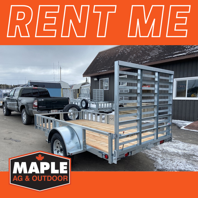 RENT ME - Galvanized Trailers 12' and 14'  in Heavy Equipment in Regina - Image 2