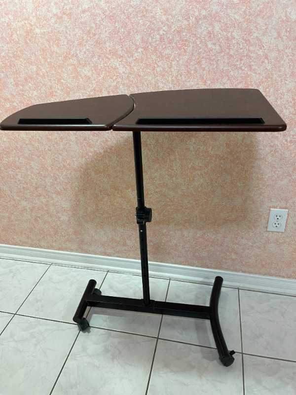 Small Adjustable Laptop Table 29"(W) x 16"(D) x 28"-36"(H) in Dining Tables & Sets in Markham / York Region - Image 2