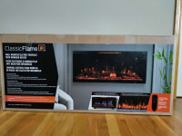 ClassicGlame 42” Modern Infrared Electric Fireplace, Brand New