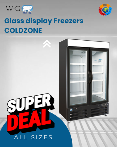 BRAND NEW Commercial Glass Display Freezers -All Sizes Available, View more