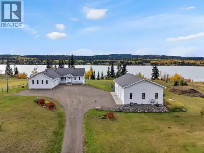 Discover an exceptional lakefront lifestyle on five private acres with just under 300ft of shoreline...