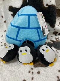 Arctic Adventure Penguin Igloo Pet Toy