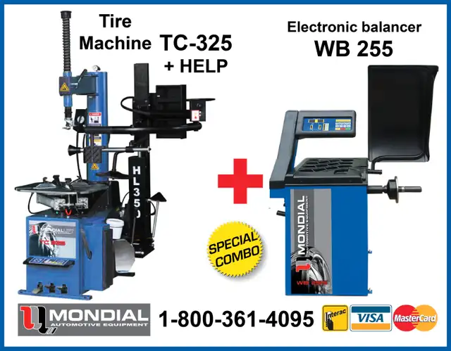 Tire Changer Balancer Tire Machine TC325 with bead blaster NEW ! in Heavy Equipment Parts & Accessories in Edmundston - Image 3