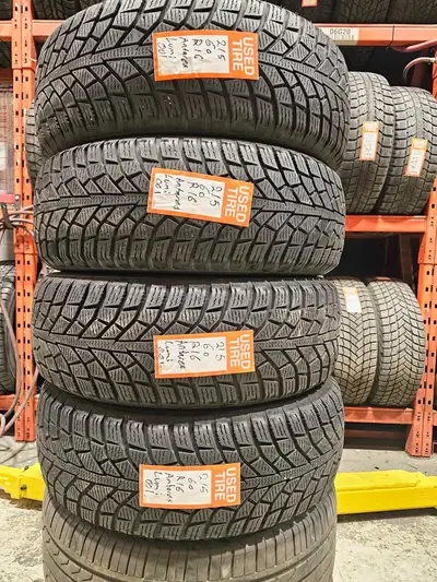 A set of 4 good used P215/60R16 Antares Lumi 001 Winter install and balance $480 Loose purchase $90...
