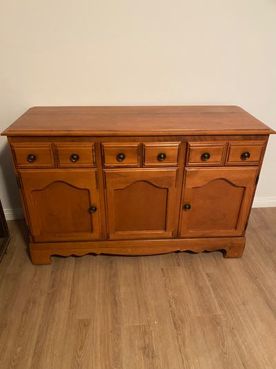 Buffet and hutch solid maple, View more