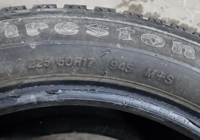 Firestone WinterForce 225/50/17 3 TIRES ONLY in Tires & Rims in Markham / York Region - Image 4