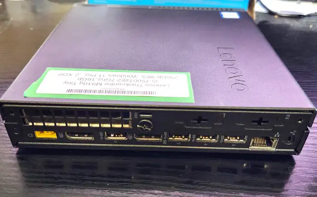 Lenovo Thinkcentre M910q Tiny i5 7th gen 2.7GHz 16GB 256GB W11Pr in Desktop Computers in Mississauga / Peel Region - Image 3
