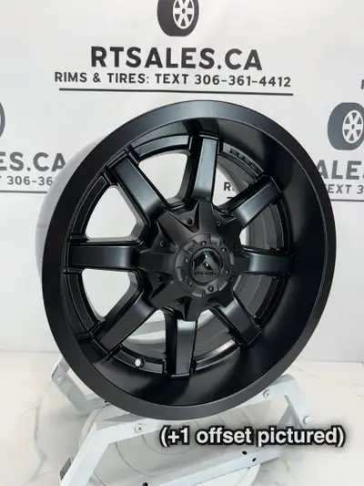 *** FREE SHIPPING *** NEW Set of FOUR Fuel Maverick Matte Black 18 inch Rims FITS Chevy GMC 2500 350...