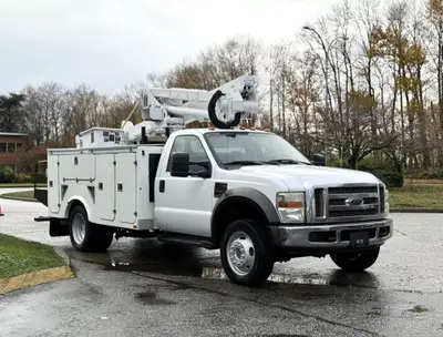 2008 Ford F-550 Super Duty Altec Bucket 37.5 Foot Platform Height 350LB Platform Weight Capacity Sto...