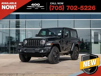 Welcome to 400 Chrysler Dodge Jeep Ram. The 2026 Jeep Wrangler is a brand new, iconic 4x4 SUV built...