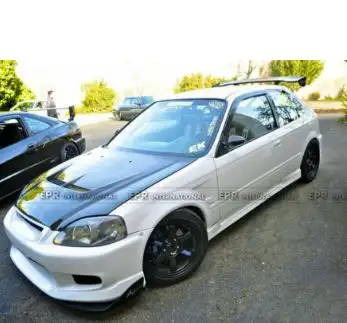 JS-Style FRP Front Fender 20mm Fit For 99-00 Honda EK Civic Hatch Back taking pre order ! $350 a pai...
