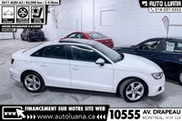 Auto Luana 2017 AUDI A3 PRENEZ UN RENDEZ-VOUS / BOOK AN APPOINTMENT (514) 327-5553 84000 KM CERTIFIÉ... (image 1)