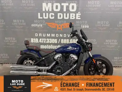 2023 Indian Motorcycles Scout Bobber Indian Motorcycles Scout Bobber 2023 SEULEMENT 6 022 KM BALANCE...