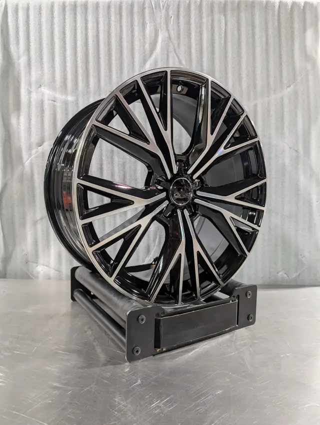 19" Rims for Audi. Brand new, black machined (KF80451) in Tires & Rims in City of Toronto - Image 3