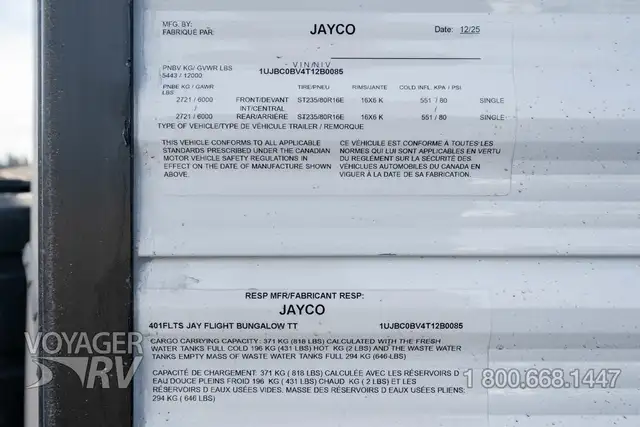 2026 Jayco Jay Flight 401FLTS Bungalow in Travel Trailers & Campers in Kelowna - Image 54