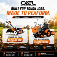 New CAEL Cultivators & Tillers Whitehorse Yukon Preview