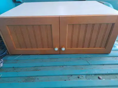 Kitchen cupboard over fridge   36inX 24in X14 in, View more