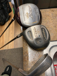 Left handed drivers and driving iron
