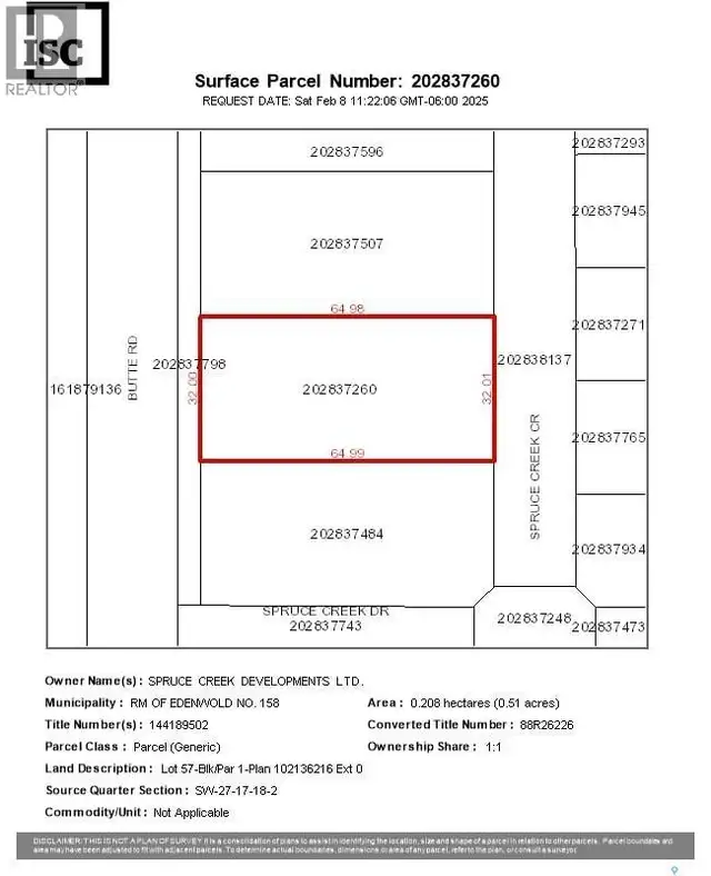 305 Spruce Creek CRESCENT Edenwold Rm No.158, Saskatchewan in Land for Sale in Regina - Image 3