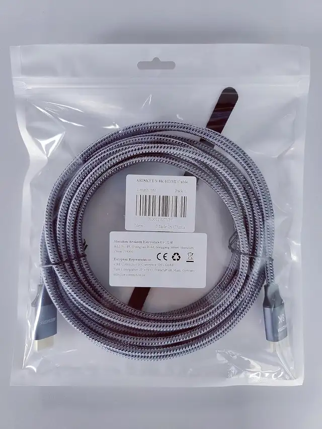 8K HDMI Cable 18 FT, ARISKEEN 48Gbps High Speed HDMI 2.1 Cable in General Electronics in Markham / York Region - Image 3