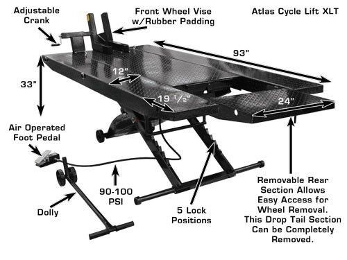 MOTORCYCLE CYCLE LIFT - CLENTEC in ATV Parts, Trailers & Accessories in St. Catharines - Image 4