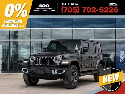 Welcome to 400 Chrysler Dodge Jeep Ram. The 2026 Jeep Wrangler is a brand new, iconic 4x4 SUV built...