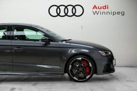 The exhilarating 2020 Audi RS 3 Sedan in striking Daytona Gray Pearl Effect delivers an uncompromise... (image 4)