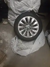 FOUR MAGS WITH SUMMER TIRES  FOR BMW 3 SERIES, 16 INCH