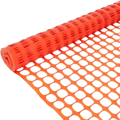 NEW 4 FT X 50 FT ORANGE SNOW FENCE WIND FENCE PLASTIC 57WF6 COMPARE AT $59.95 SALE $28.95 10 PCS $26...