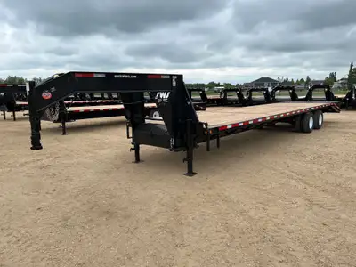 NEW 2027 SWS 8.5 x 36' Gooseneck Trailer Tandem Dual 2 x 10,000 lb Axles w/ Electric Brakes on Both...