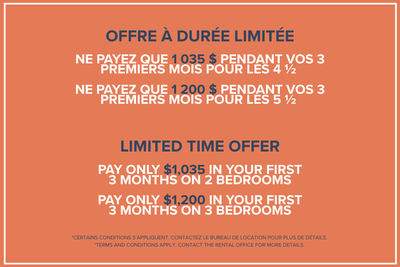 6 Months of Free Storage Visitez notre site Web : https://www.capreit.ca/fr/appartements-a-louer/mon...