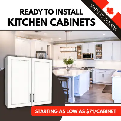 READY TO INSTALL KITCHEN CABINETS – MADE IN CANADA, View more