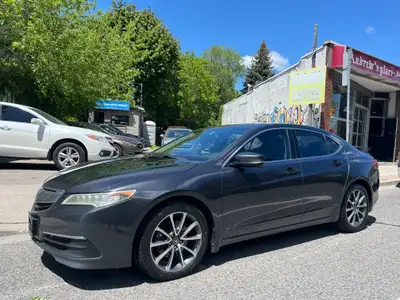 2015 ACURA TLX AWD / ONE OWNER JUST ARRIVED, GREY EXTERIOR, ON BLACK LEATHER INTERIOR, AUTO, PWR STE...