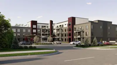 2C//Winnipeg/A truly luxurious condo complex situated on the banks of the Red River, designed and bu...