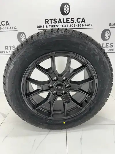 Set of 4 Bridgestone Blizzak DM-V2 Winter Tires ON 20" F150 Roush Replica Rims FITS: Ford F-150 & Ex...