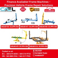 New CAEL Frame Machines Auto Body Equipment  – Certified Richmond Greater Vancouver Area Preview