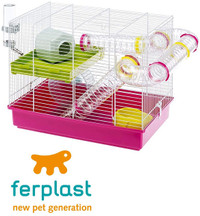 Ferplast CAGE Laura Hamster Cage, Wide Playing Areas, 18, 11x11,