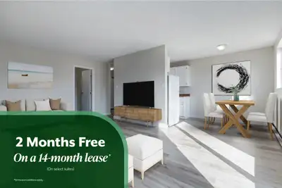 Amenities: Air Conditioning • Balconies • Heat & Water Included Suite & Building: Spacious bachelor,...