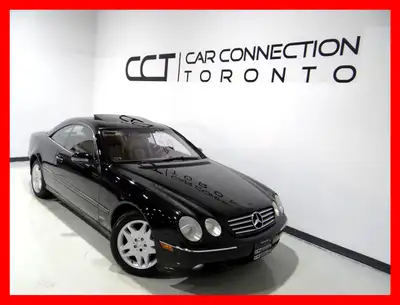 2000 MERCEDES-BENZ CL500 CARPROOF VERIFIED, CLEAN TITLE 165,000KM AUTOMATIC TRANSMISSION BLACK EXTER...