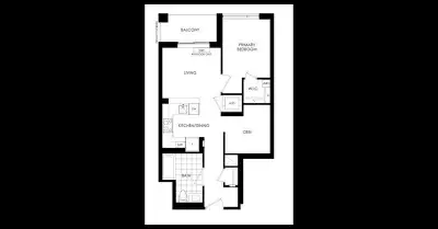 North Oak | Oakville ️ 1 Bed + Den | 1 Bath 658 sqft interior + 51 sqft balcony West-Facing | 1 Park...